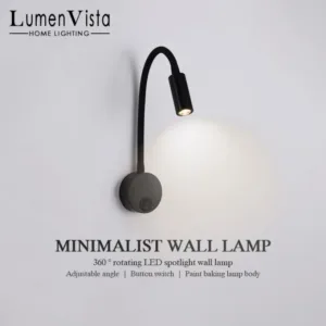 3W LED Reading Wall Light Gooseneck Sconces Spotlight Black White Silver Gold Study Desk Bedside Wall Lamp LED Night Lights