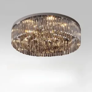 Modern Minimalist Luxury Nordic Crystal LED Ceiling Light Living Room Master Bedroom Home Decor Novelty New Energy Saving