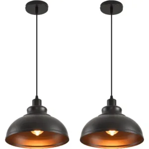 30CM Pendant Lighting Vintage Industrial Fixtures Metal Farmhouse Chandelier Lights Ceiling Lamp for Kitchen Dining Room Bedroom