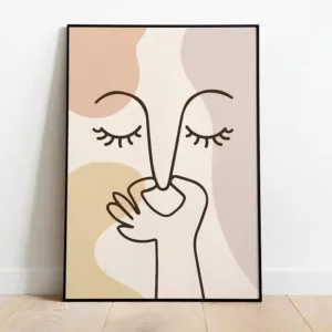 Bad Smell Cute Line Wall Art Pictures Canvas Painting Funny Bathroom Color Posters Prints Toilet Humour Bathroom Home Decor