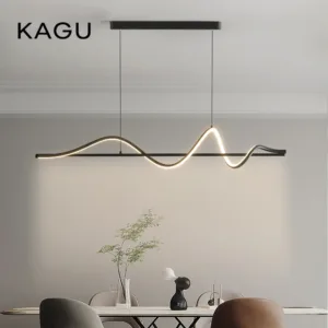 Modern LED Pendant Light White/Black Long Line Pendant Light For Restaurant Study Kitchen Office Coffee Home Decoration Luxury