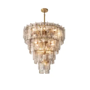 Retro American Chrome Brass 2026 Chandelier Dimmable LED Pendant Light Suspension Luminaire Lampen Hanging Light For Living Room