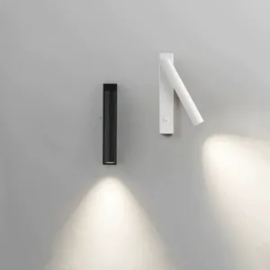 Minimalist Rotate Wall Sconce with Switch Home Decor Study Bedroom Bedside Reading Lamp Spotlight LED Adjustable Angle Wall Lamp