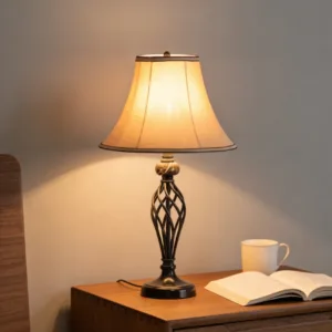 Nordic Vintage Iron Cloth Luxury LED Decoration Table Lamp Desk Light For Living Room Bedroom Study Lighting Fixtures
