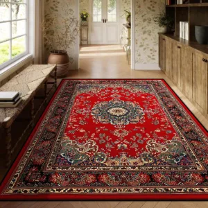 Persian Red Luxury Carpet Living Room Large Size Rug Non-slip Coffee Tables Mat Home Decoration Bedroom Lounge Rug Tapis  러그
