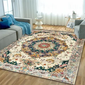 Vintage Persian Carpet for Living Room Decoration Luxury Rug Large Area Bedroom Lounge Rugs Non-slip Washable Kitchen Mat 카펫