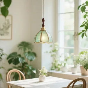 Colorful Glass Copper LED Pendant Lights Fixtures Kitchen Bedroom Living Room Beside Loft Vintage Haning Lamp Edison Bulb