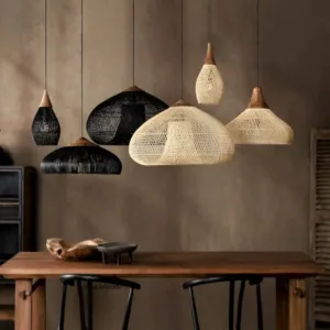 Southeast Asian Rattan Pendant Light Hight Quality Ceiling Light Dining Room Restaurant Wicker Light Fixture Loft Suspension