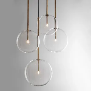 Modern Led Pendant Lights Nordic Glass Ball Hanglamp For Dining Room Bedroom Bar Decor Luminaire Suspension Loft Light Fixtures