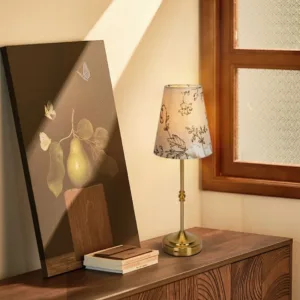 Vintage Cordless LED Table Lamp with Dimmer 3-Level Brightness Bedside Night Lamp Rechargeable Ambient Light for Restaurant Home
