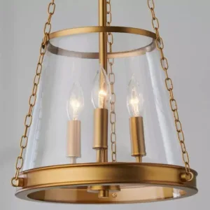 American Industrial Style LED Ceiling Pendant Lights Living Room Restaurant Illumination Decoration Glass Lampshade Chandelier