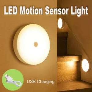 Rechargeable Motion Sensor Night Light,LED Closet Light,Auto-On Wall Lamp,Kitchen,Bedroom,Bathroom,Hallway,Stairs,Drawer,USB