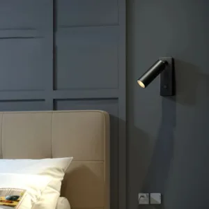 5W Led Wall Light Backlight Modern Style Folding 350 Degree Rotation Wall Lamp Hotel Bedroom Bedside Study Reading Sconce Lamp
