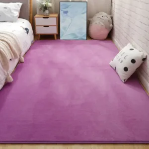 Large Rugs For Modern Living Room Solid Color Thick Coral Velvet Area Carpet Nordic Fluffy Floor Bedside Mat Tatami Crawling Mat