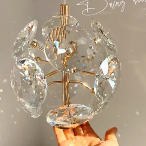Modern K9 Pure Crystal Bedside Small Chandelier Light Lluxury Crystal Wall Lamp Corridor Ceiling Lamp Bar Decoration Noble Lamps