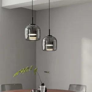 Modern LED Glass Pendant Light Nordic Living Room Dining Room Bar Bedside Decoration Pendant Light Hanging Lamp Indoor Home Ligh