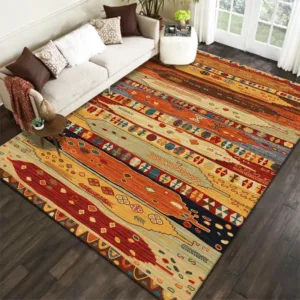 Bohemian Pattern Decorative Carpet Tribal Style Moroccan Luxury Persian Art Multi-style Mat Geometric Loop-pile Rug Floor Mats