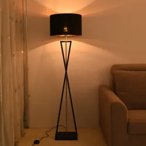 2025 Lighting Fixtures Modern Minimalist Fabric Lampshade Arc Floor Lamp Desk Lamp Bedroom Study Living Room Standing Lamp