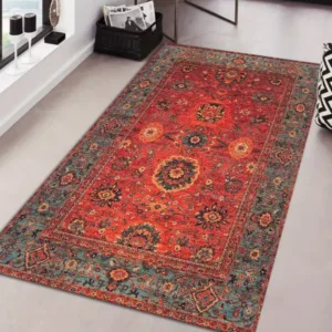 Style Carpet] Bohemian Persian Style Dark Pattern  Modern Home Decor Carpet Non-Slip Living Room, Bedroom, and Outdoor Use