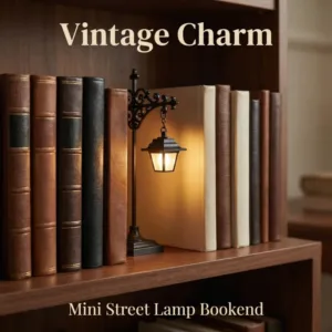 Retro Hanging Street Lamp Wall Decor, Black Metal Scroll Mount LED Night Light Gothic Vintage Wall Lantern Ornament Book Light