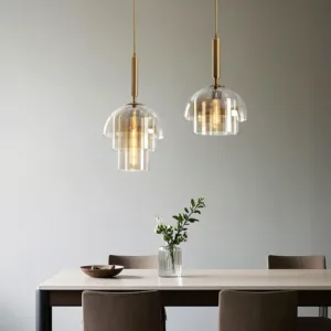 Kitchen Chandelier Dining Room Vintage Glass Pendant Lamp Decor Suspension Hanging Light Fixtures