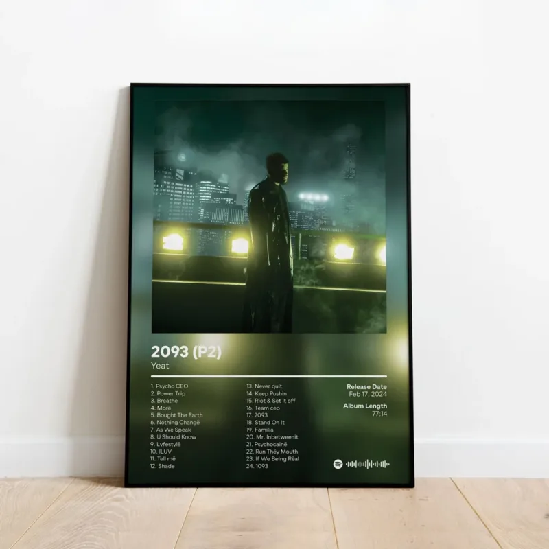 Custom Music Album Cover Hip Hop Wall Art Picture Canvas Painting Living Room Home Decoratio Poster Prints Hot New Yeat  2093