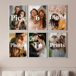 4/5/6pcs Custom Canvas Printing Personalized Photo Custom Set Prints Family Life Pets Scenery Couple Weddings Home Decor Poster