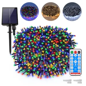 100M-10M Outdoor Solar String Fairy Light Waterproof Garland Large Solar Panel Fast Charge Lamp For Chritmas Party Garden Decor