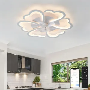 Modern Light Minimalist Living Room Ceiling Electric Fan Nordic Art Restaurant Ceiling Fan Lamps