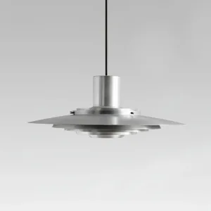 Modern Nordic Metal UFO Pendant Light Industrial Silver Multi-layer Hanging Lamp For Dining Room Kitchen Loft Decor LED Fixture