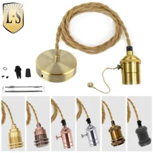 Vintage Pendant Light Retro Industrial Simple Hanging Lamp Edison E27 Holder Socket 110v 220v Pendant Lamps Ceiling Lights