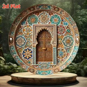 2D Moroccan-style wall art, indoor/outdoor wall decoration suitable for homes and bars - gift idea, perfect for room decoration
