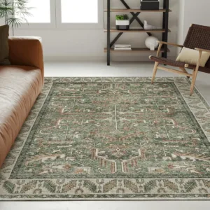 VIKAMA Vintage Persian Large Carpet Living Room Home Decoration Sofa End Table Area Blanket Bedroom Study Dining Room Floor Mat