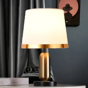 European Retro Desk Lamp Bedroom Bedside Night Lights Button Switch