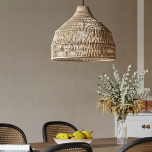 Simple Creative Rattan pendant Light For Dining Table Bar New Retro Chandelier Designer Apartment Villa Art Bedroom Lamp