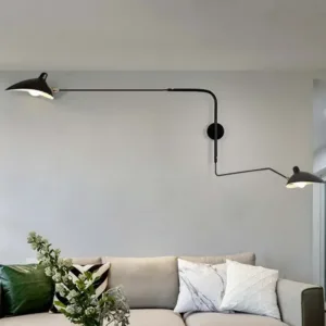Nordic Minimalist Wall Light Living Room Study Bedroom Bedside Reading Led Lamp Long Arm Adjustable Indoor Lighting Decoration