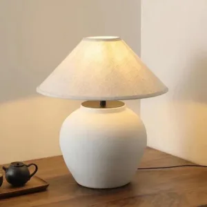 Handmade Pottery Jars As Floor Lamps Vintage Living Room Ornaments Bedroom Bedside Table Lamps Zen-style Decorative Led Lamps