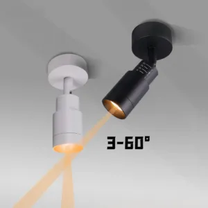 3-60 Degree Adjustable Angle Beam Led Spotlight Zoom Focus Spot Light Mini Small Surface Mounted Ceiling Lamp Atmosphere Foco