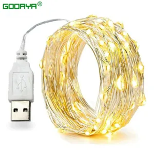 30M 20M Waterproof USB LED Lights String Copper Wire Fairy Garland Light Lamp Christmas Wedding Party Holiday Lighting Decor