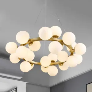 Modern Pendant Light Glass Led Lights Pendant Chandelier Lamps for Living Room Dining Room Hanging Light Indoor Lighting