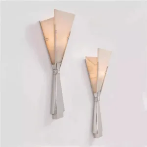 Modern Luxury Marble Wall Lamp Flower Shape Sconce Lamp Stainless Steel LED Wall Light For Bedroom Living Room Hotel Decor