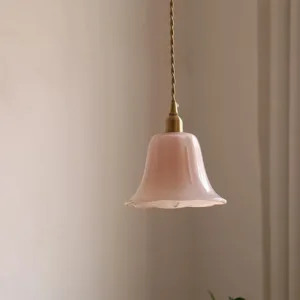 Vintage Glass Pendant Light Small Hanging Lamp Nordic Bedside Dining Kitchen Island Mini Suspension Lighting E14