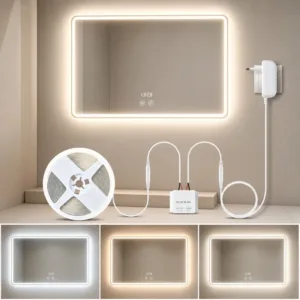 Touch Control Suit 100-240V EU/US Plug Bathroom Makeup Mirror LED Light Strip Dressing Table Background Lighting Vanity Light