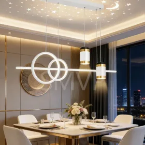 Restaurant Lighting 100cm Long Strip Decoration Dining Table Light Living Room Restaurant Modern LED Pendant Light Fixture Light