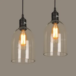 60W Edison Vintage Pendant Lamp Glass Lampshade In Retro Loft Style Industrial Pendant Lighting Lampara Colgante De Techo