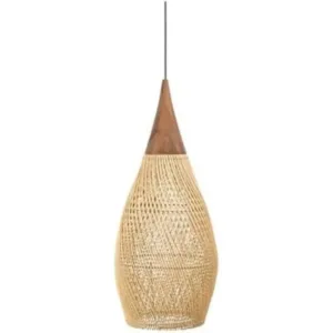 Vintage Rattan Chandelier Living Room Pendant Light 25/35CM Ceiling Hanging Lamp Wicker Chandeliers for Dining Room Bedroom E27