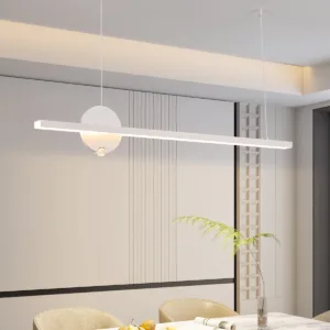 Nordic Minimalist LED Ceiling Chandelier for Dining Living Room Table Kitchen Island Simple Pendant Lamp Indoor Lighting Fixture