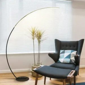 Minimalist Curved LED Floor Lamp Modern Arc Standing Lamp Living Room Bedroom Sofa Side Corner Light Indoor Ambient Night Lamp