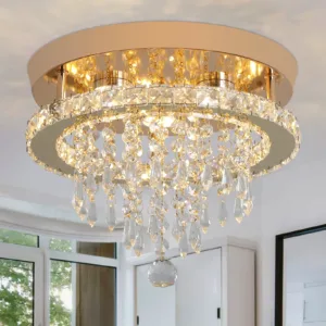 GreeLustr Luxury Crystal Chandelier Lustre Design Gold Modern Led Ceiling Light  Living Room Bedroom Hanging Lamp Lighting