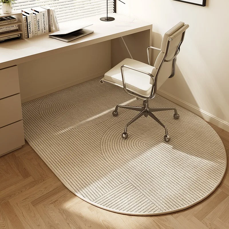 VIKAMA Chair floor mat Arched Bedroom vanity rug Modern home decor Study Playroom Swivel chair Mute rug Office desk floor mat